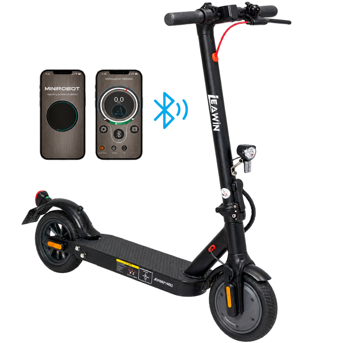 YL E9 Elektro Scooter – 350W E-Scooter mit App-Steuerung, Hinterradfederung & faltbarem Design