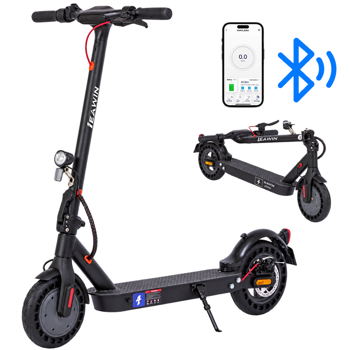 YL E9T Elektro Scooter – 500W E-Scooter mit App-Steuerung, 10 Zoll Reifen & HinterradfederungYL E9T Elektro Scooter – 500W E-Scooter mit App-Steuerung, 10 Zoll Reifen & Hinterradfederung