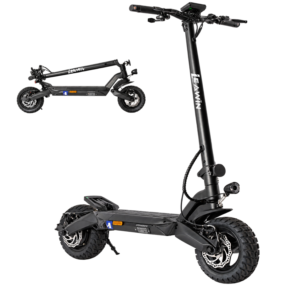 YL T8 Elektro Scooter – 500W Offroad E-Scooter mit 48V 15Ah Akku, 10 Zoll Reifen & Fronttasche