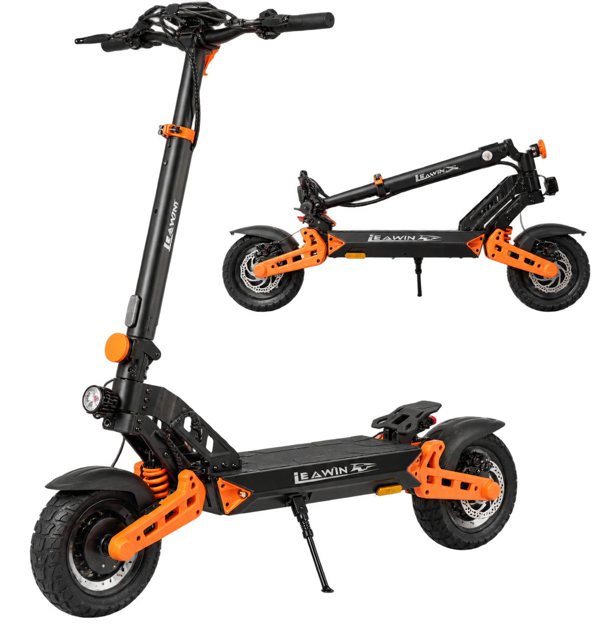 YL D2PRO Elektro Scooter – Dual Motor 1600W E-Scooter mit 48V 20Ah Akku, 10 Zoll Offroad Reifen & Vollfederung
